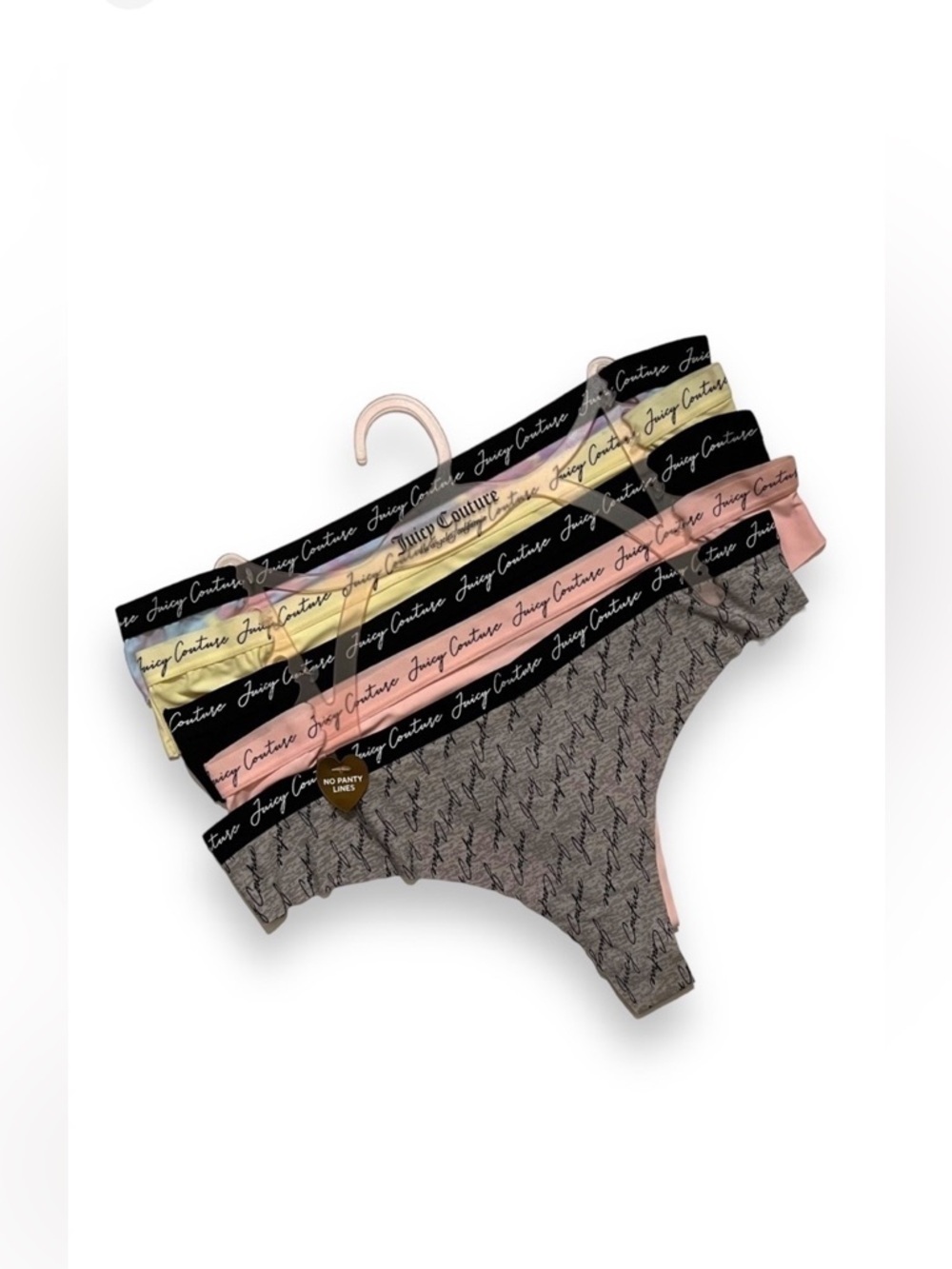5-PK Juicy Couture No Panty‎ Lines Underwear
